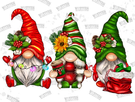 Christmas Gnomes Png Gnomes Design Christmas - Etsy