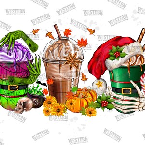 Christmas Coffee Cups Png, Christmas Sublimation Designs,Christmas Png, Coffee Sublimation Png, Christmas Drink Design,Christmas Coffee Png