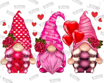 Valentines Day Gnomies Png Sublimation Design, Valentines Day Png, Valentine's Gnome Png, Gnome Png Design, Gnome Png, Digital Download