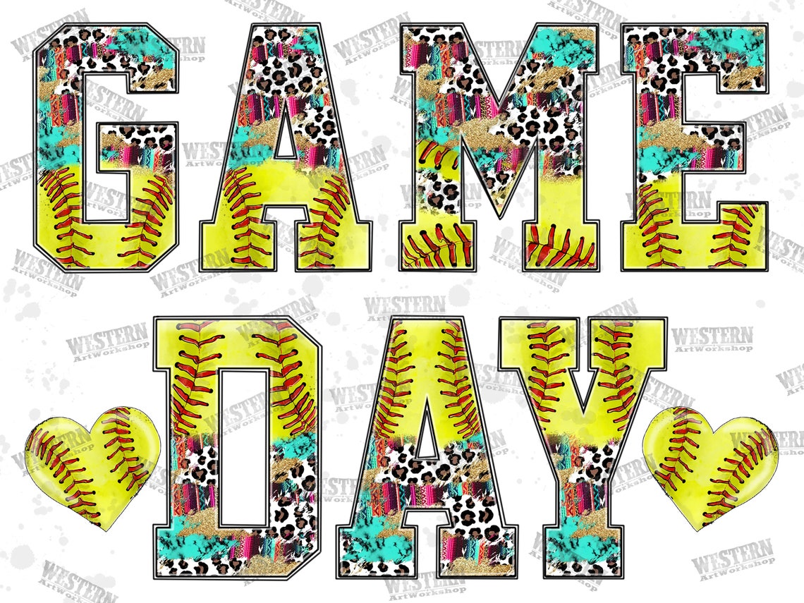 Game Day Softball Png Game Day Png Softball Game Day Png Etsy