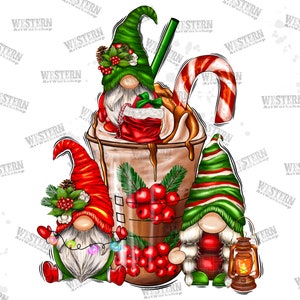 Christmas Coffee Gnome Sublimation Designs,Merry Christmas Png,Coffee Sublimation Png,Christmas Drink Design,Gnomes Png,Digital Download