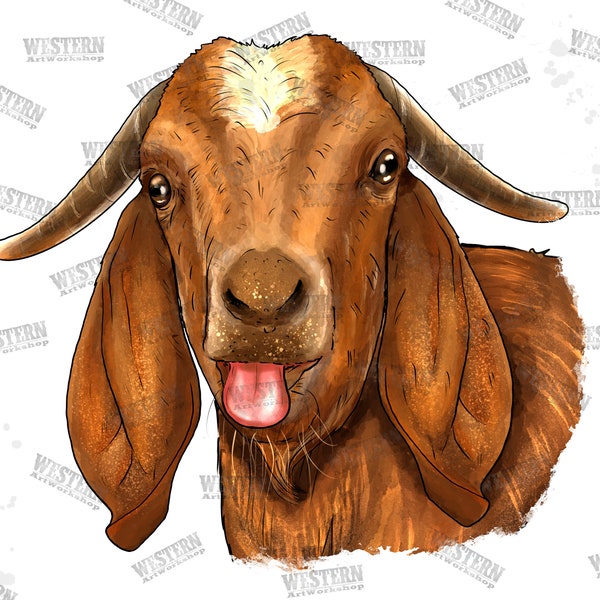 Goat Watercolor - Etsy