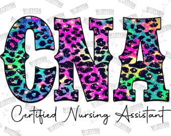 Zertifizierter Stillhelfer Png, CNA Life Png, Sublimation Design, Krankenschwester Png, Krankenschwester Clipart, Cna Png, Bunte Leopard Cna Png Downloads