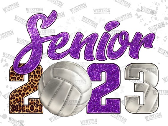 Senior 2023 Volleyball Png Leopard Senior 2023 Volleyball - Etsy