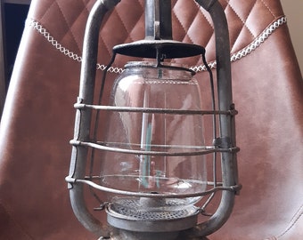Antigua linterna de gas alemana de los años 40, Decoración vintage, Pieza de coleccionista, Lámpara de gas