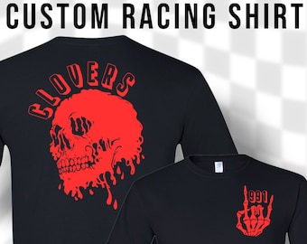 T mau | Personalizado motocross supercross pista de sujeira kart sprint carro corrida camisa das crianças personalizado juventude criança bebê skelton