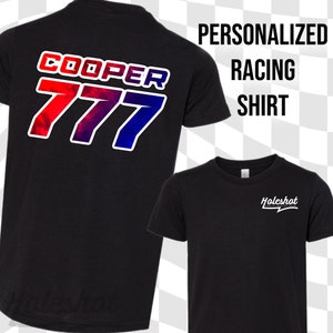 カスタム レーシング シャツ、モトクロス、パーソナライズ T シャツ、レーシング シャツ、モト ママ、スーパークロス、ダート トラック、サークル トラック、ホールショット、ブラップ、カスタム、カート