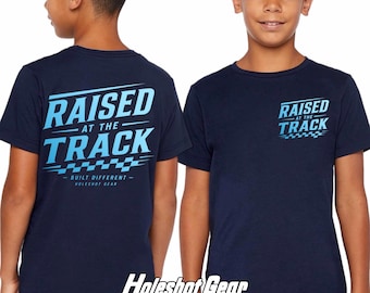 Criados en la pista, camiseta Holeshot, niños de motocross, moto de tierra, pista circular, quad, moto sis, KTM, pista de tierra, supercross