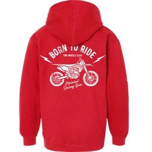 Born to Ride, motocross hoodie, dirt bike hoodie, Motocross kids hoodie, toddler, child, childrens, Holeshot, Ktm, Moto mom, supercross image 2
