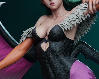 Morrigan, Darkstalkers, 340mm, Resin Model Kit, Painted, 3D Printed Figure