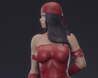 Elektra, harsmodelkit Ongeverfd 3D-geprint GK-standbeeldfiguur