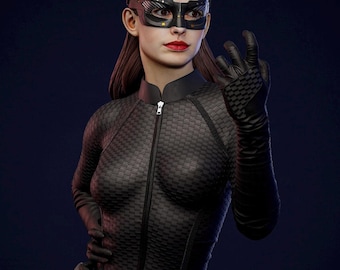 Catwoman, Resin Scale Model Kit 220mm,16k Painted 3d Printed GK  Statue Figure