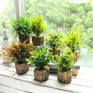 28 H inch. Green Artificial Plants with Planter for Home Office Decor