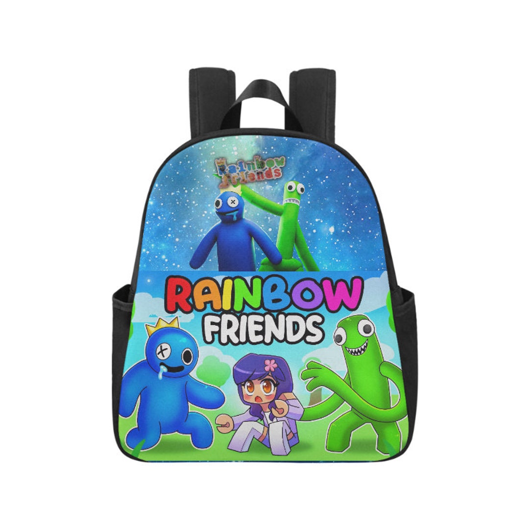 Rainbow Friends Blue Green Fabric Backpack 