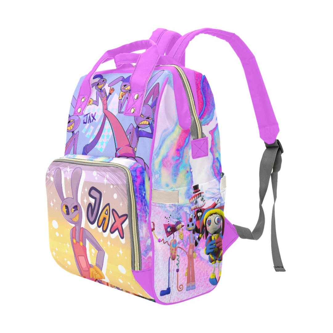 Pomni The Amazing Digital Circus Pomny Jaxs Large Capacity Lunch Bag Pencil  Case School Bag For Girls Three Piece Christmas Gift - AliExpress