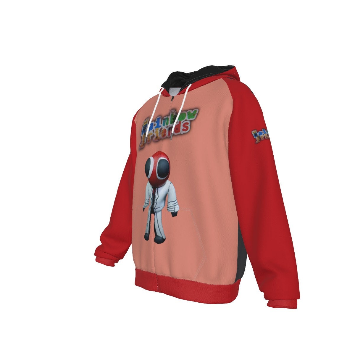 Trendy Roblox Rainbow Friends Printed Hoodie Red - PKAWAY