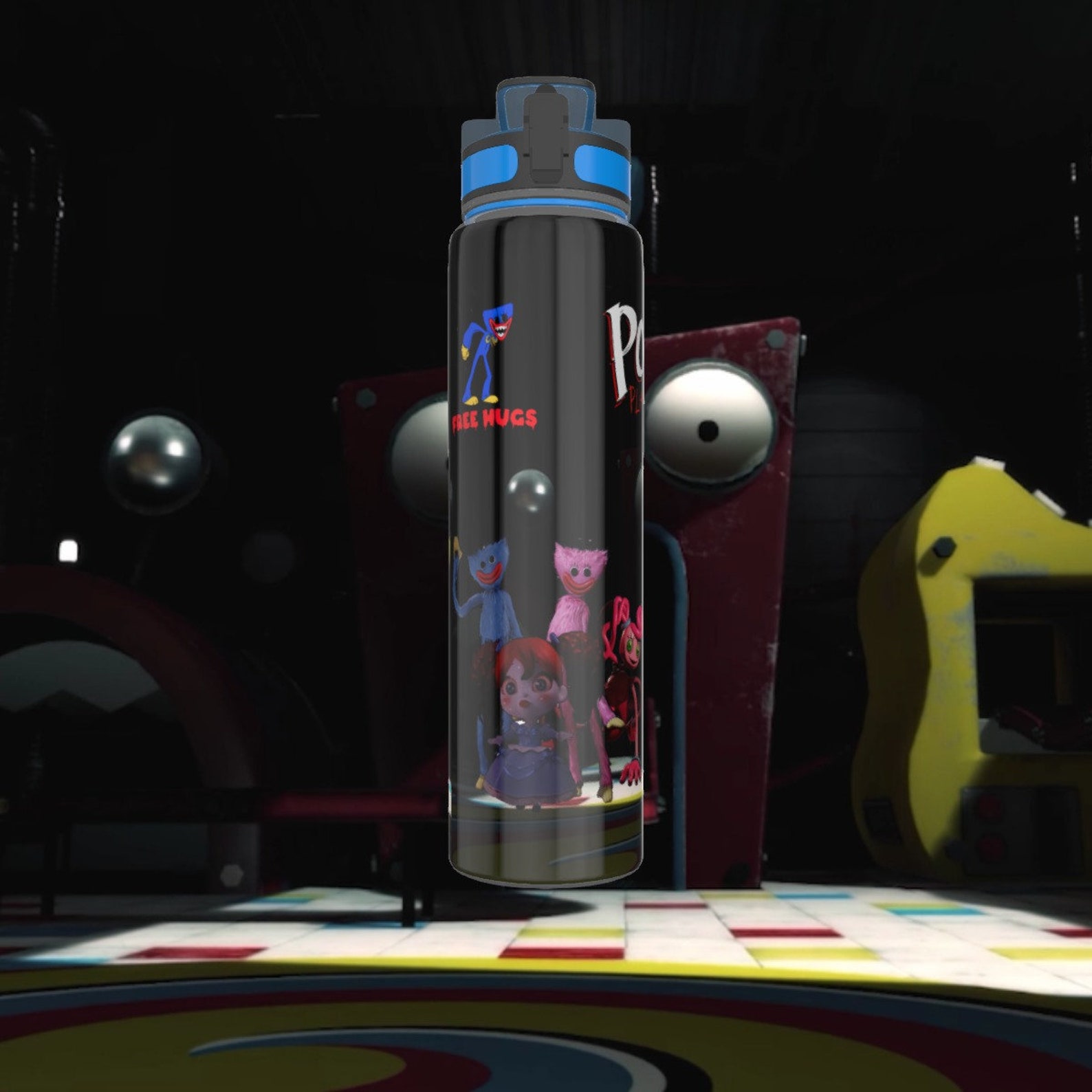 Huggy Wuggy Poppy Playtime Water Bottle Etsy