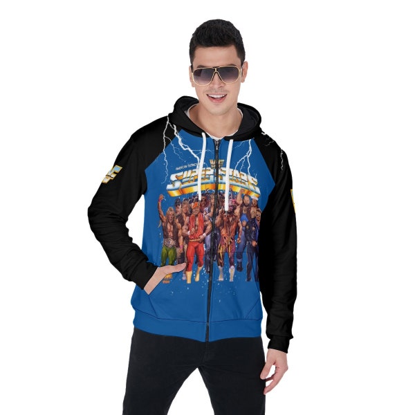 WWE Superstars Wrestling Legends Zip Up Hoodie