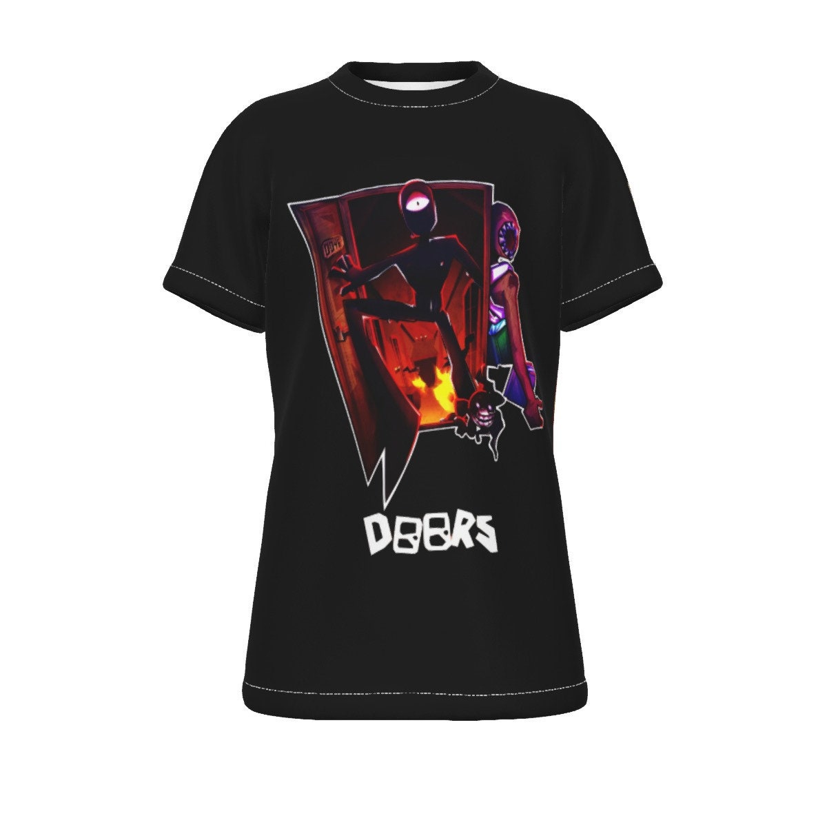 Roblox-camiseta bidimensional de algodão fino para meninos e meninas, terno  e chapéu de manga curta, animação periférica, melhor presente, novo