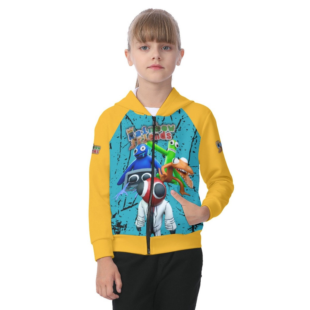 Kids Rainbow Friends Zip up Hoodie Etsy