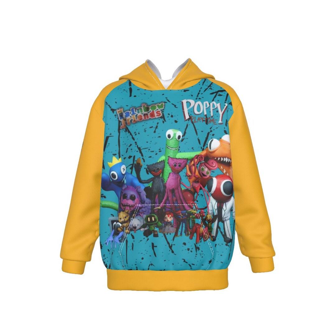 Kids Rainbow Friends Huggy Wuggy Hoodie Etsy
