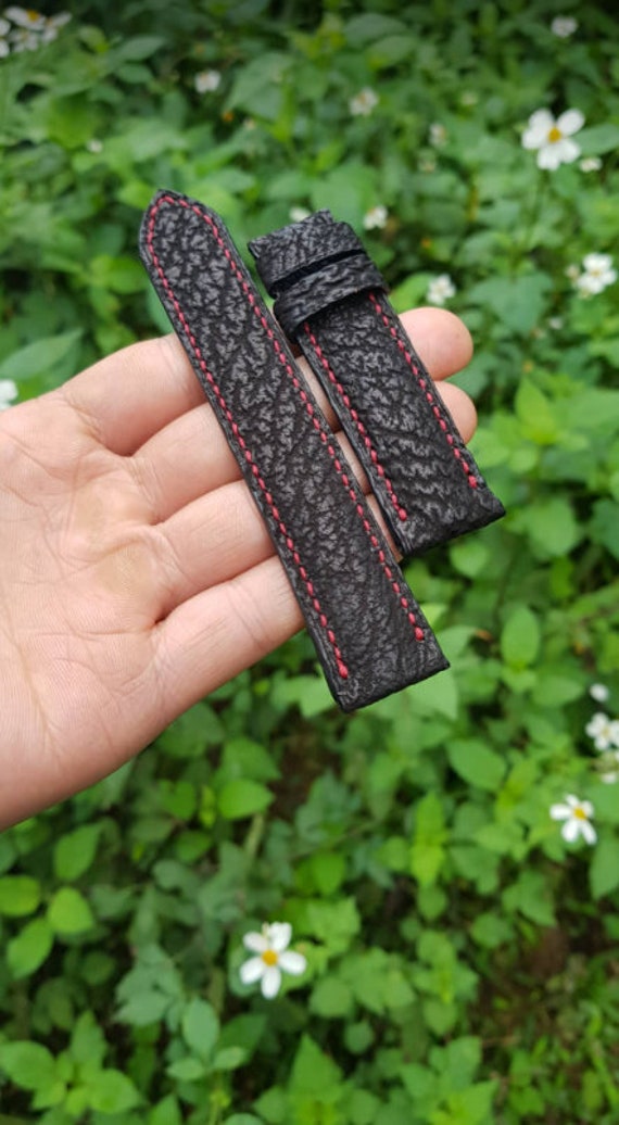 Handmade Watch Leather Shark Strap Band Etsy