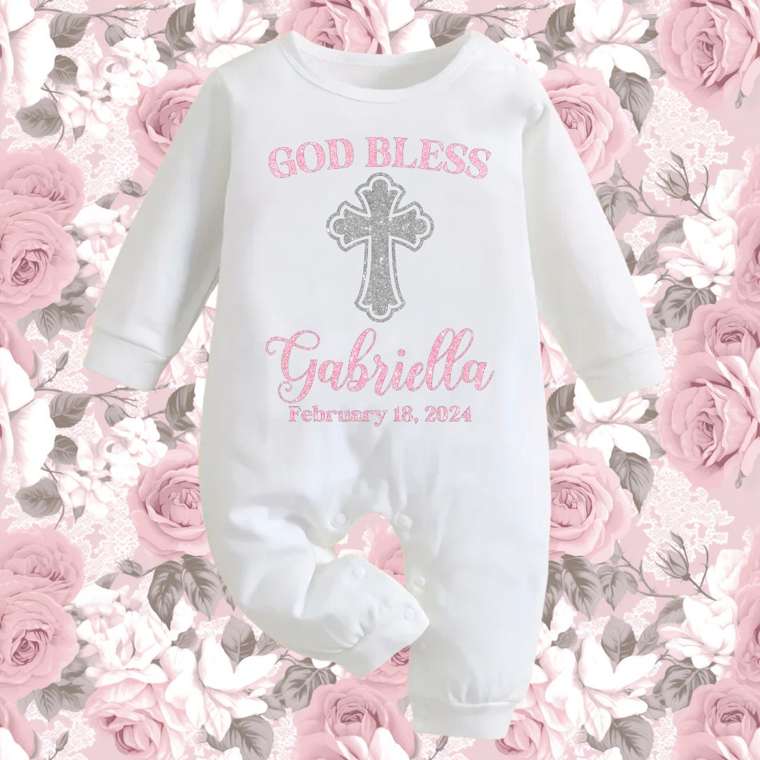 Baby Boys Spring Baptism Onesie 3 Pcs Set main image 1