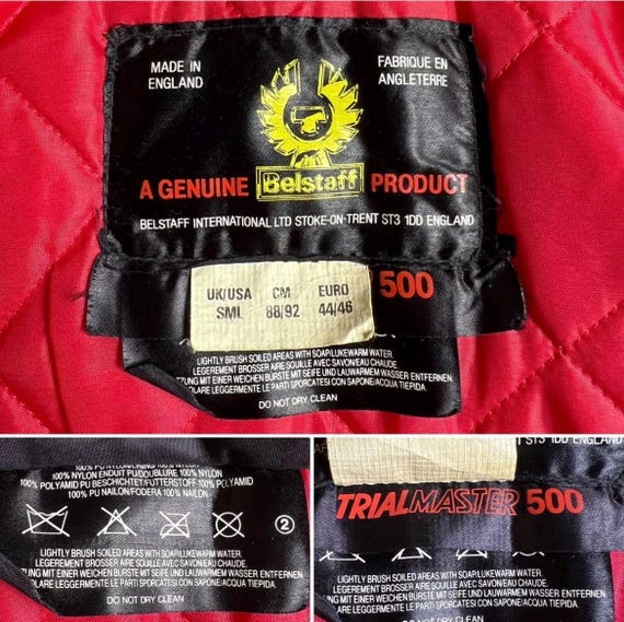 BELSTAFF トレイルマスター 500 ジャケット モトバイカー ベルト付き