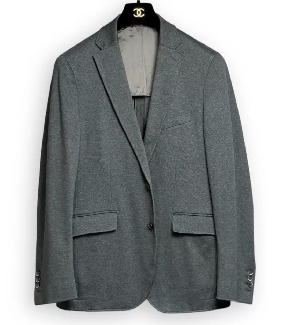 Veste coupe classique à fermeture droite - Beige/à carreaux - Men | H&M CA