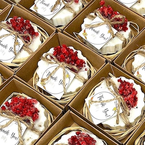 Cadeau en vrac personnalisé, cadeau d'action de grâces, cadeau de Noël, cadeau de fiançailles de mariage, jour de baptême, bébé, baby shower, savon à la lavande, cadeau de Noël