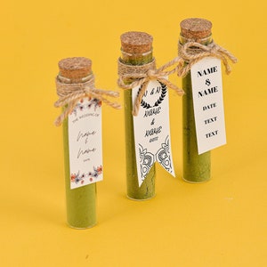 Tea Party Favors for Guest, Glass Jar Tea Favors, Wedding Glass Favors, Herbal Tea Favors, Winter Favor Idea, Bridal Shower Favors, Tea Gift