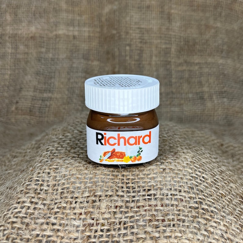 Personalized Mini Nutella Jars Wedding Favors Nutella Etsy