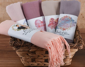 Pashminas al por mayor, chal de boda personalizado, chal personalizado