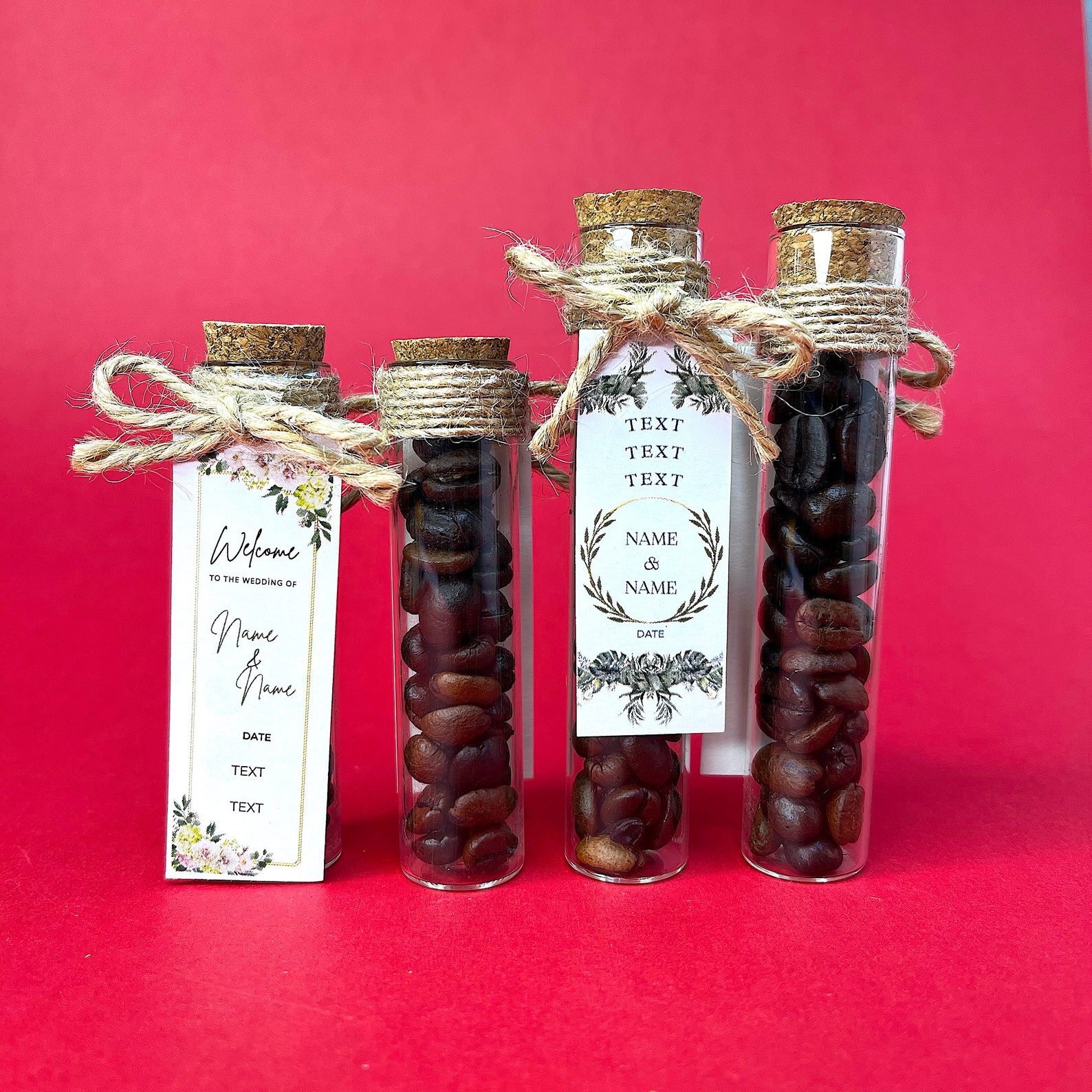 Coffee Bean Gifts Personalized Wedding Favor Bridal Shower Etsy