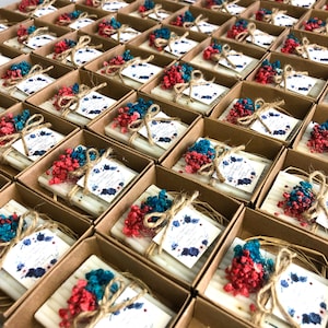 50 pezzi MİX Bulk saponi vegani, regali per invitati a nozze, bomboniere per addio al nubilato, saponi profumati fatti a mano, idea regalo super carina, regali per invitati a nozze sfusi
