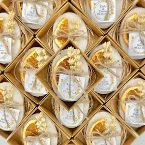 20 PCS Wedding Soap Favors for Guests • Bridal Shower Favors • Handmade Soap Favors • Unique Gifts for Guests • Personalized Scented Soaps