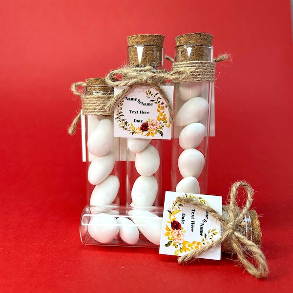 Mandel Candy wunderbare Flasche, Hochzeit Candy Favor Gast, einzigartiges Geschenk personalisierte Bulk-Geschenk Baby-Dusche, Hochzeitsgeschenk für den Gast Bg Größe