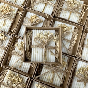 Sapone per matrimonio Sapone rustico per addio al nubilato Sapone per baby shower Sapone bomboniere Bomboniere Bomboniere uniche Baby shower con verde Sapone fatto in casa