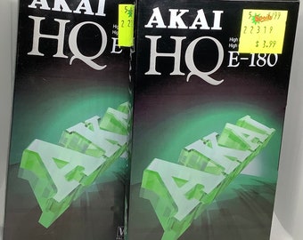 AKAI HQ VHS Sealed Brand New X2