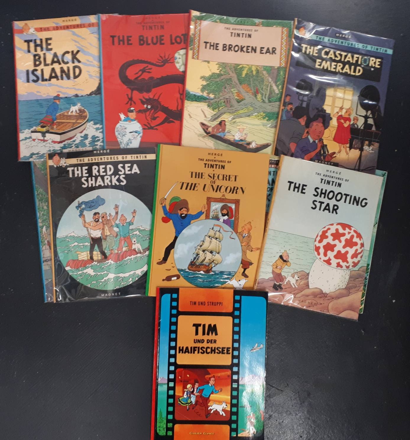 Adventures of Tintin Books Comics Softback & Hardback Various