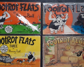 Vintage Footrot Flats Books Comics By Murray Ball Various Titles 1980s