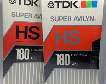 TDK Super Avilyn VHS Sealed Brand New X2