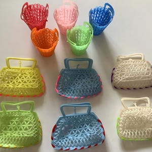 Vintage Collectable Miniature Baskets and Handbags