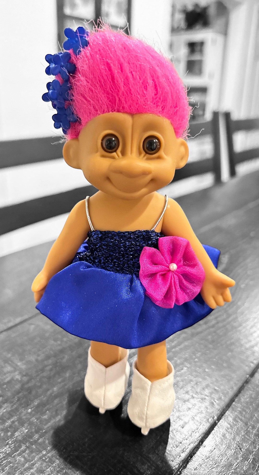 Vintage Troll Doll 7 Russ Tracey Troll Elegant Ice Etsy