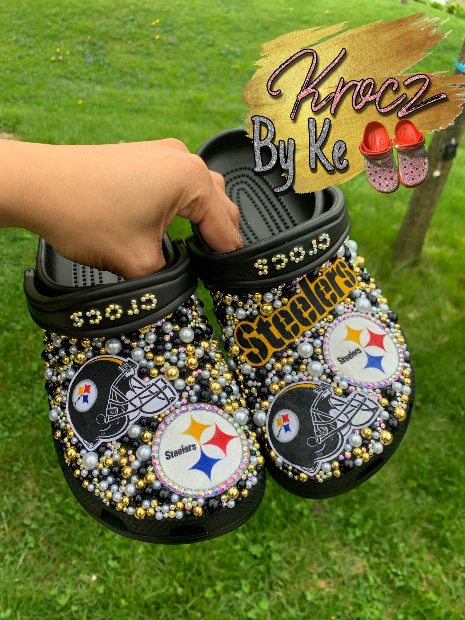 Football Themed Crocs Etsy