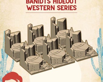 Western Legends bandit hideout scenery miniatures board games tabletop games accessories american wild west adventure