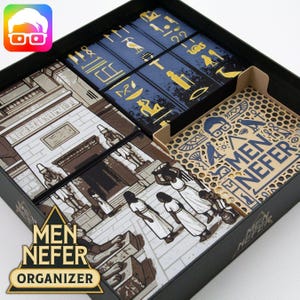Men Nefer (Einzelhandelsausgabe) Brettspiel-Organizer von @ammedia3d [Tabletop-Brettspiel-Einlagen SKU: MENNFR001]
