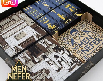 Men Nefer (retail ed.) board game organizer by @ammedia3d [tabletop board game inserts sku: MENNFR001]