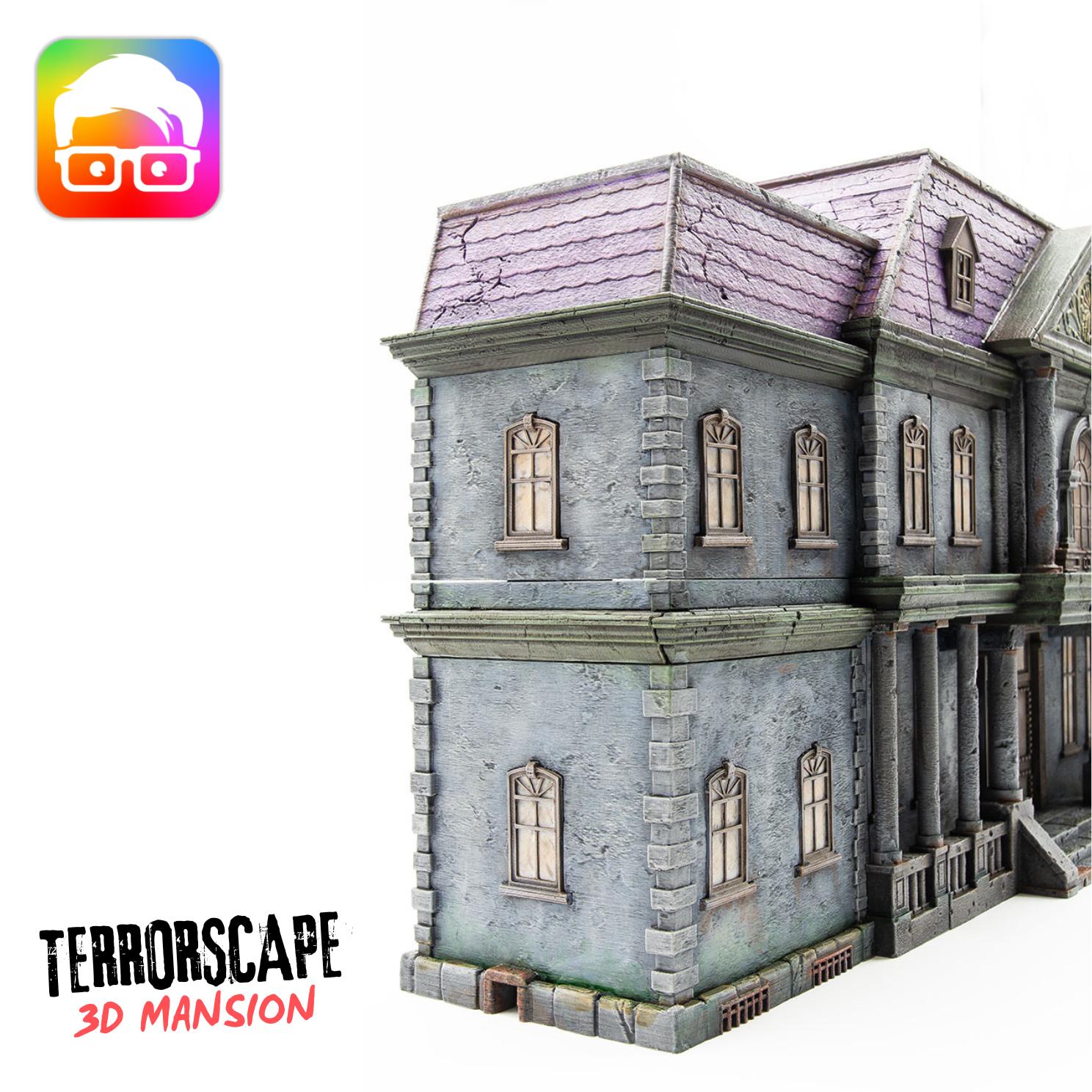 3D Mansion for Terrorscape 3d Mansion Boardgame With Fear Tokens, Key ...