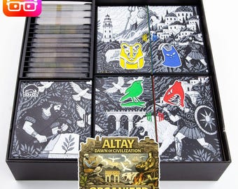 Altay Dawn Of Civilization organizer by @ammedia3d [tabletop board game inserts sku: ALTAY001]